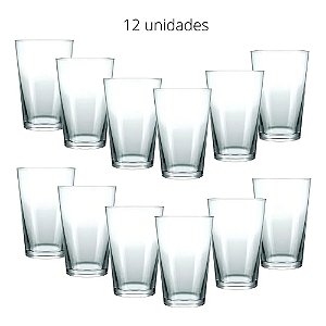Jogo De 12 Copos De Chopp Caldereta Nadir Vidro 350 Ml Cor Transparente