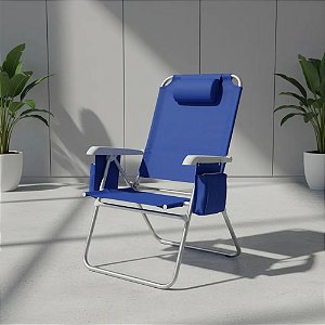 Cadeira de Praia Alta Navy Member's Mark