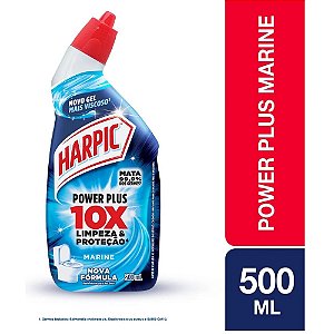 Desinfetante Sanitário em Gel Harpic Power Plus Marine 500ml