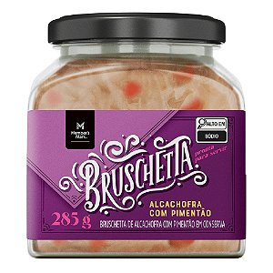 Bruschetta de Alcachofra com Pimentão Member's Mark contém 2 potes de 285g