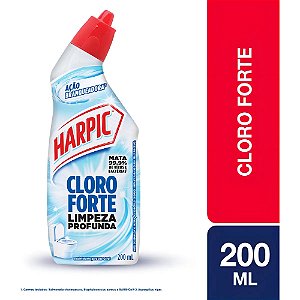 Harpic Cloro Forte Desinfetante Sanitário com Cloro Ativo 200ml