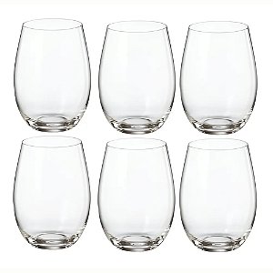 Jogo C/ 6 Copos Bohemia Crystal 560 Ml Cor Transparente Transparente