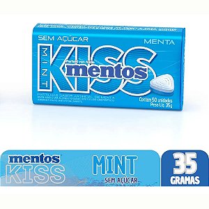 Pastilhas Mentos Kiss Mint Hortelã 35gr