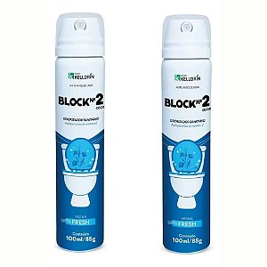 Odorizador Sanitario Block No2 Fresh 85g 2 Unidades