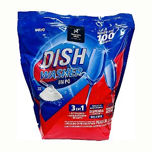 Detergente Em Pó 3 Em 1 Dish Washer 2,5kg Lava Louça