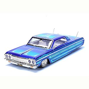 Miniatura Maisto 2024 Chevrolet Impala Ss Lowrider 1:26 Azul