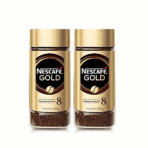 2 Café Instantâneo Nescafé Gold Solúvel Espresso 100 G