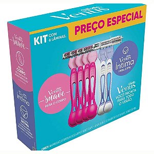 Gillette Venus Suave Kit 4 Unidades + Venus Íntima 2 Unidade