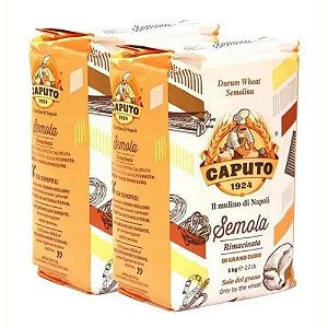 Farinha Italiana Caputo Tipo 00 Semola Grano Duro Rima 2kg