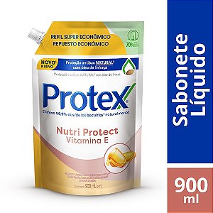 Sabonete Líquido Refil Antibacteriano Nutri Protect Vitamina E Protex