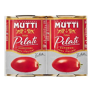 02 Tomate Pelado Mutti -400g Importado