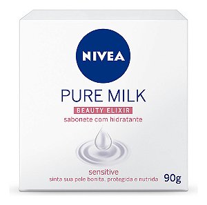 Nivea Sabonete Em Barra Pure Milk Sensitive 90g