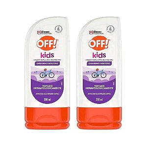 Kit Com 2 Loção Repelente Off Kids 200ml - Contra Dengue