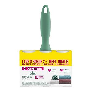 Tira Pelo Roupa Rolo Adesivo Limpa Roupas Sofa Cama Leve3pg2 Cor Cabo Verde