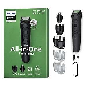Aparador De Pelos Philips Multigroom 9 Em 1 Mg3927/15 Bivolt