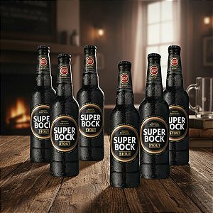 Cerveja Super Bock Stout 6 X 330ml 5% Portuguese Dark Beer