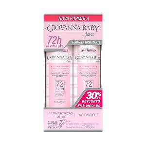 Desodorante Aerosol Giovanna Baby Classic 72h 2x150ml