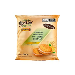 Biscoito Recheado Sabor Limão Elgorriaga Elgovita Sem Açucar
