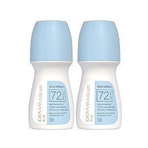 Desodorante 2 Uni Blue 50ml Giovanna Baby On 72h Rollon