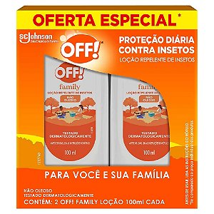 Pack Repelente Loção Off! Family Squeeze - 2 100ml
