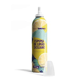 Espuma Preparo Limão Siciliano 200g Spray Easy Drinks