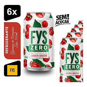 Refrigerante Fys Zero Guaraná Da Amazônia 350ml Kit 6 Unidades