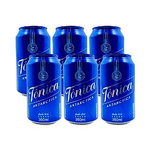 Água Tônica Antártica Em Lata 350 Ml Pacote De 6 Unidades
