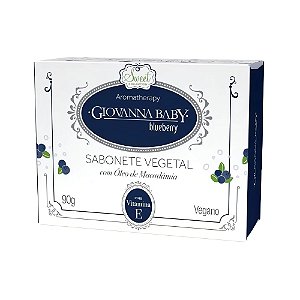Sabonete Vegetal Giovanna Baby Blueberry Com Óleo Macadâmia 90g