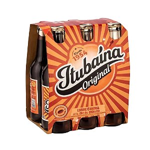 Pack 6 Refrigerante Itubaína Original Longneck Vidro 355ml