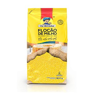 Flocão De Milho Da Terrinha P/ Cuscuz Mingau Angu Bolos 800g