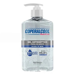Alcool Gel Antisséptico Coperalcool Chá Branco 400g