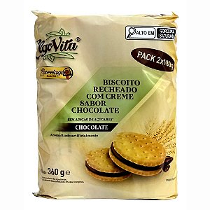 Biscoito Recheado Chocolate Elgorriaga Elgovita Sem Açucar