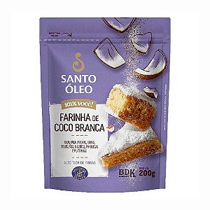 Farinha de Coco Branca Santo Óleo 200g