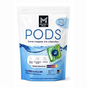Lava Roupas Em Cápsulas Pods Members Mark 40 Unidades 16g