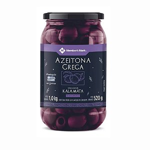 Azeitona Grega Sem Caroço Kalamata Member's Mark Vidro 520g
