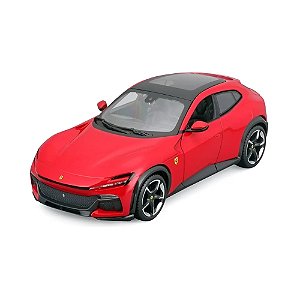 Miniatura SUV Ferrari Purosangue 2022 Vermelho 1:24 Bburago