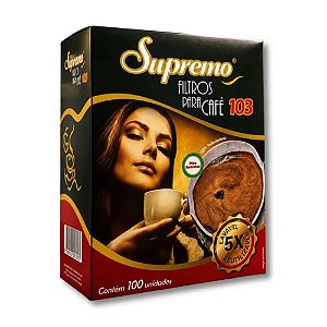 Filtro De Café Suprema 103 Reutilizável Lavável 100 Unidades