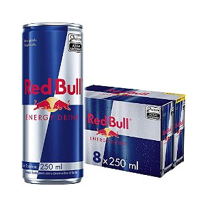 Pack De 8 Latas Red Bull Energético, Energy Drink, 250ml Cada