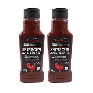 Kit 2 Molhos Pimenta Sriracha Bombay 330g