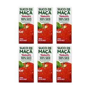 Suco de Maçã 100% Fruta Yakult Pack 06 Unidades 200ml Cada
