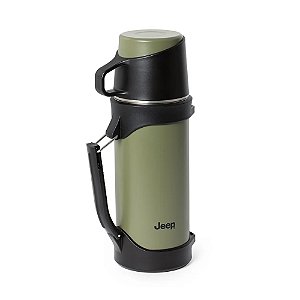 Garrafa Térmica Jeep 1000ml com Tampa Caneca em Aço Inox