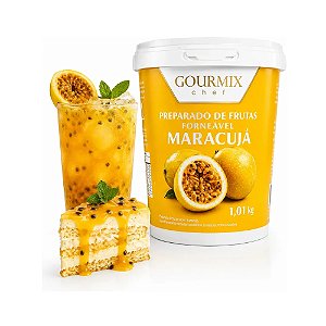 Polpa Preparado De Maracujá Recheio Cobertura E Drinks 1,1kg