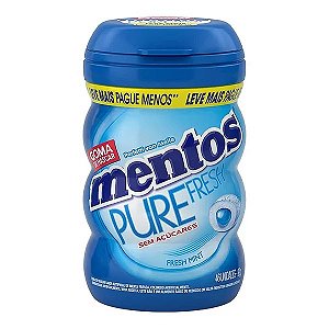 Chiclete Big Mentos Garrafa Fresh Mint Pure Fresh 92g-Loreto