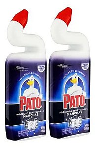 Pato Removedor De Manchas Vaso Sanitario Kit Com 2un X500ml