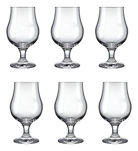 Jogo Taça Cerveja Chopp Dublin Nadir 400ml - Kit 6 Unidades Transparente