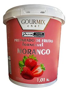 Polpa De Morango Preparado Drinks Recheio Gourmix 1,01kg