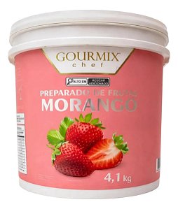 Preparado De Fruta Polpa De Morango 4,1kg - Gourmix