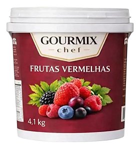 Polpa Frutas Vermelhas Preparado 4,1kg Gourmix Chef Drinks