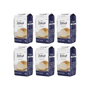 Kit C/6 Farinha De Trigo Venturelli Puríssima 1kg
