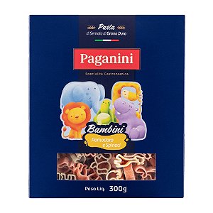Macarrão Paganini Ursinhos Tricolor Bambin 300g Pacote